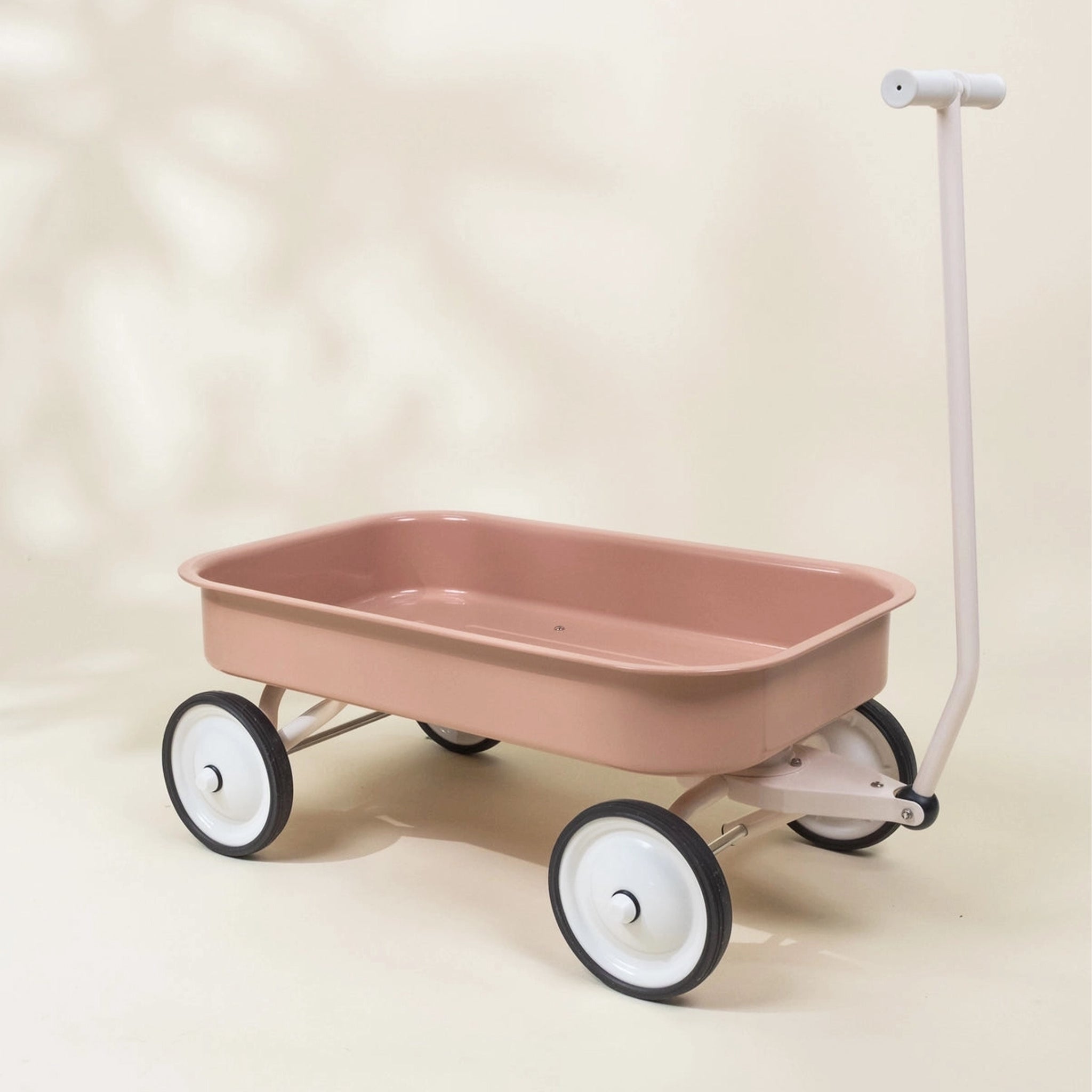 A light pink wagon. 
