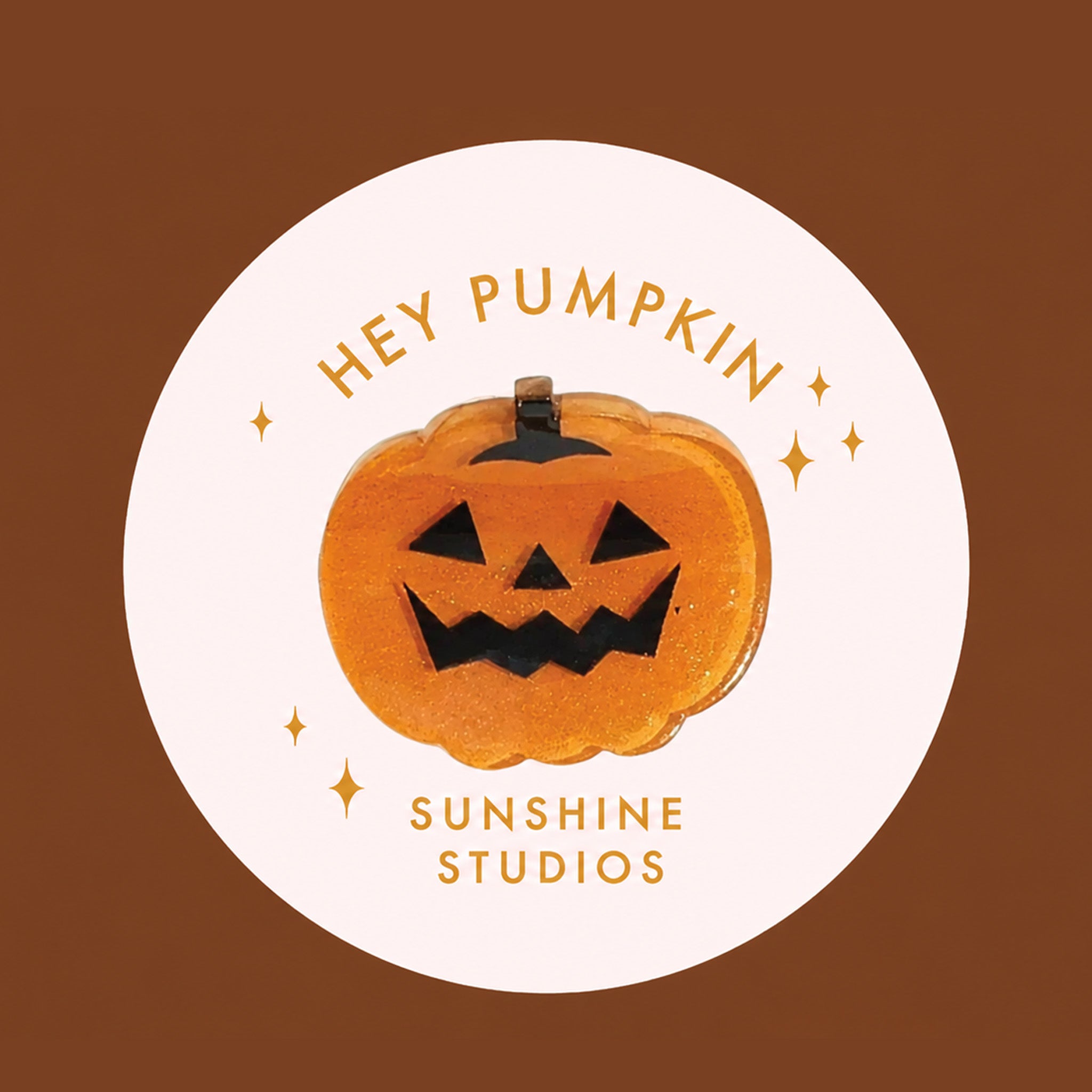 Hey Pumpkin Sunshine Studios hair clip.