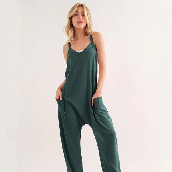Tailored Self Fabric Belted Wide Leg Jumpsuit | boohoo