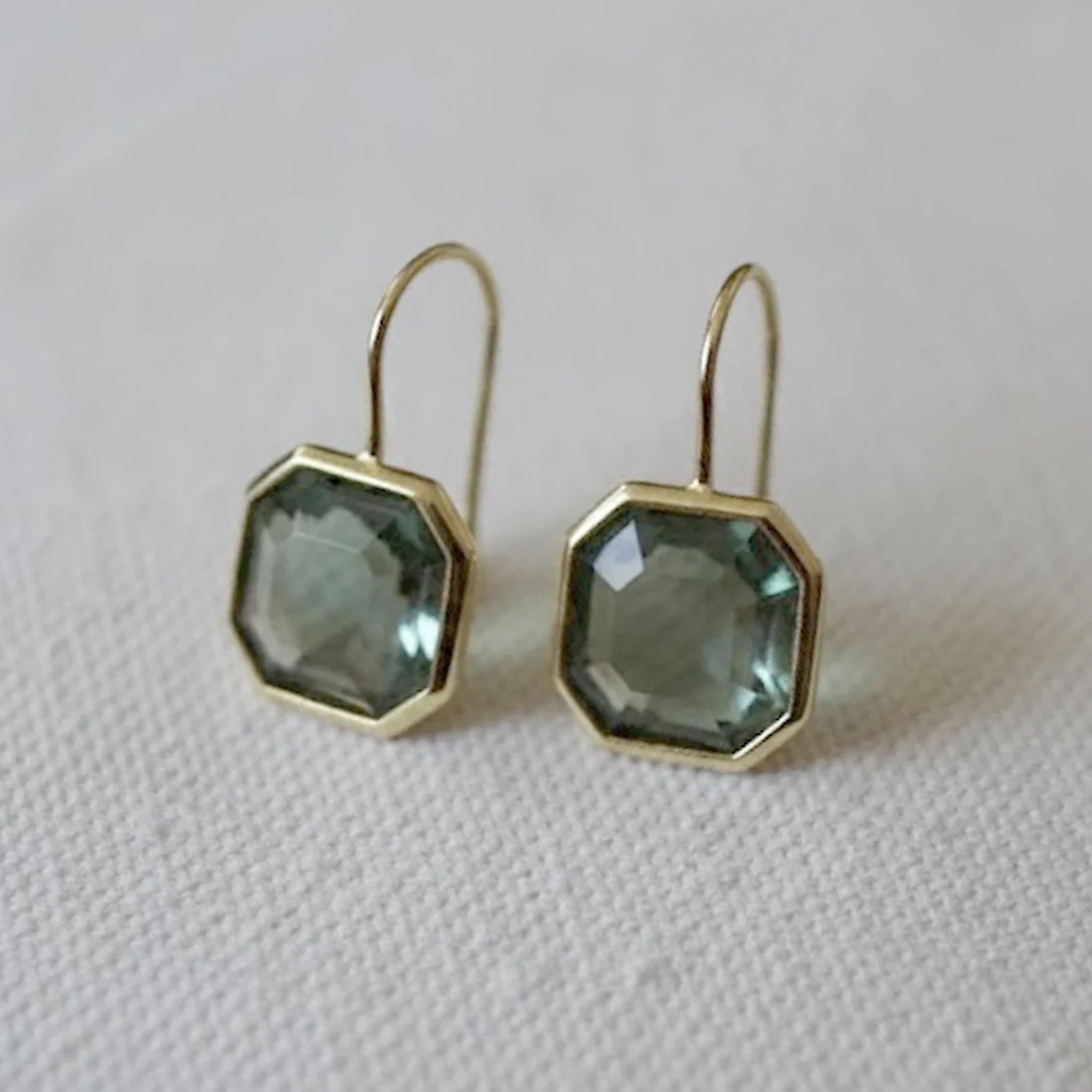 A pair of tourmaline earrings.