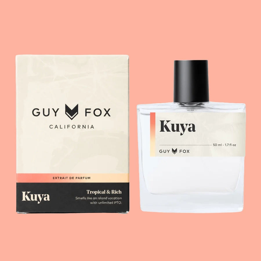 Bottle of Kuya cologne with box.