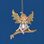 a silver and gold pixie ornament. 
