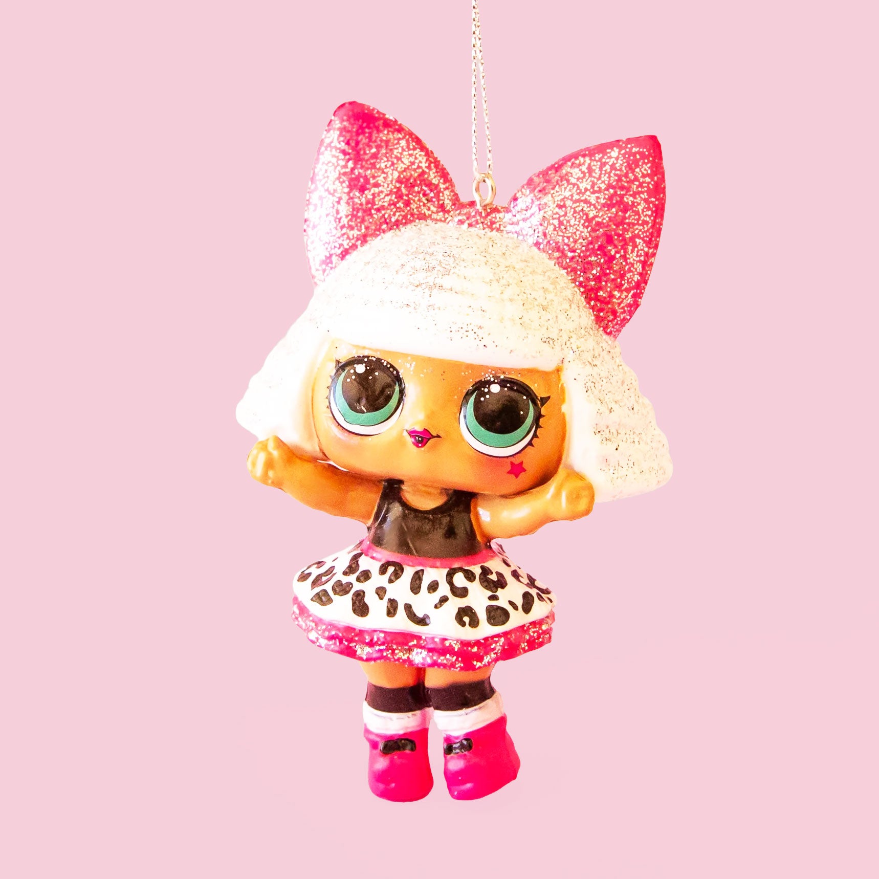 A LOL surprise doll shaped ornament. 