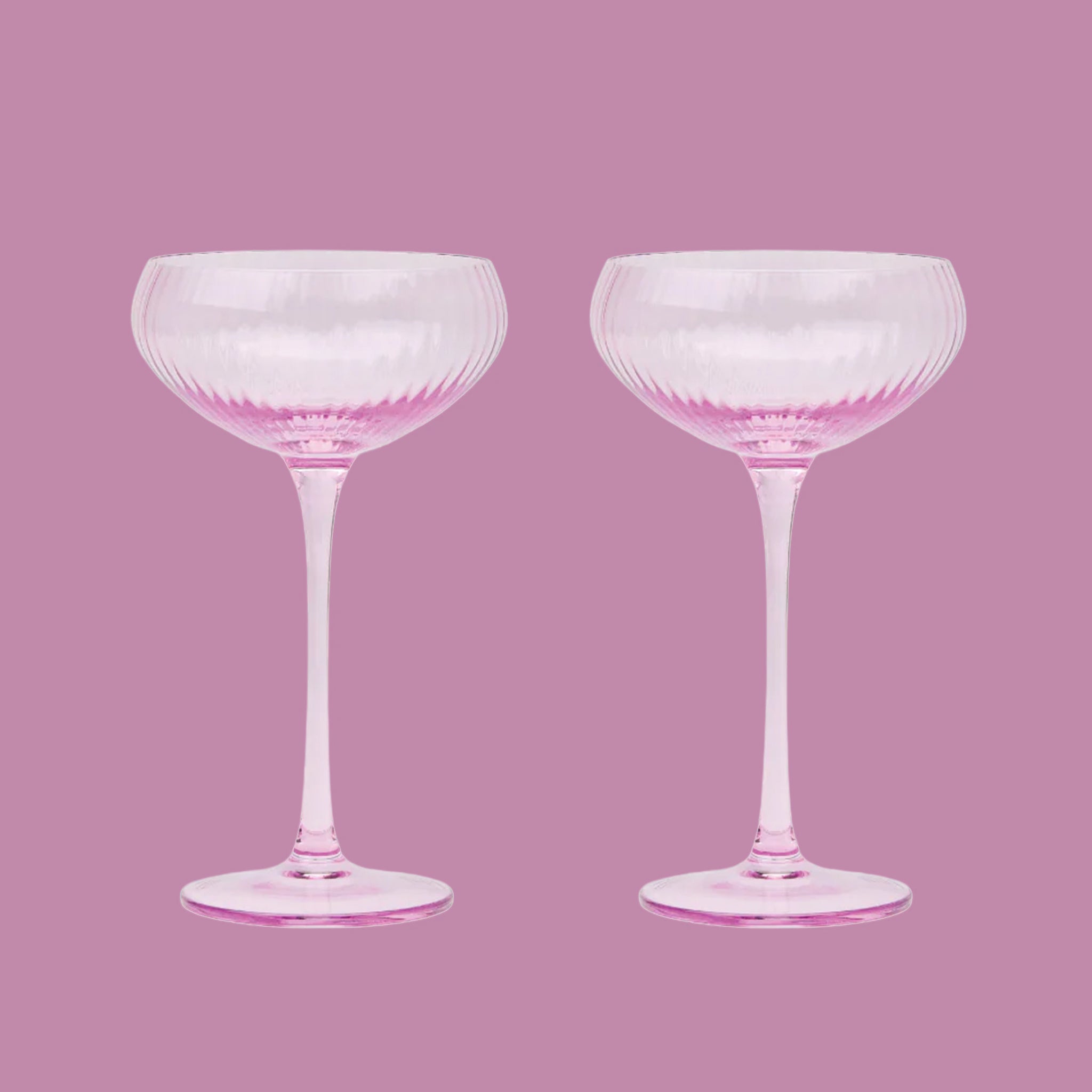 light purple coupe glass