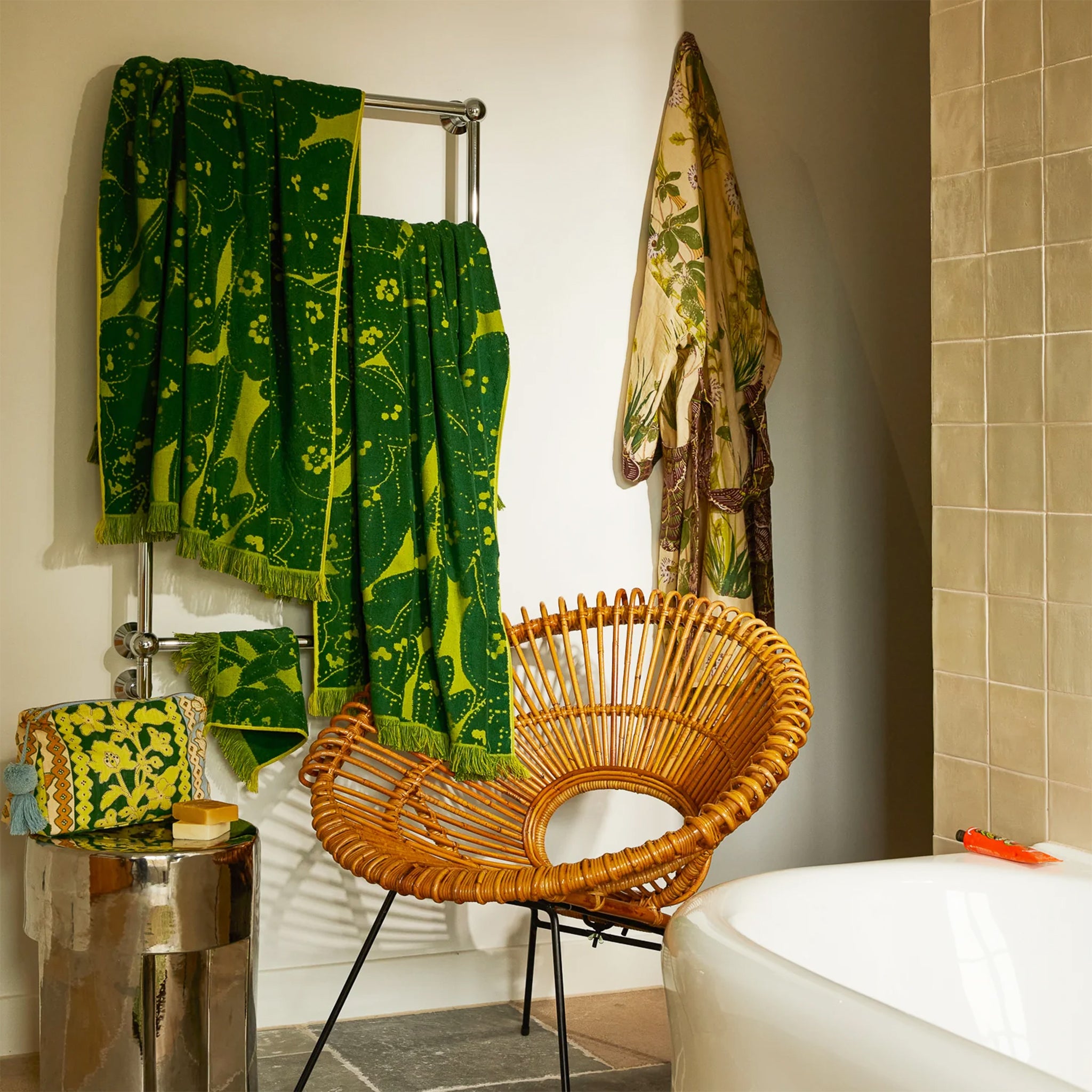 Lucia Bath Sheet | Kelp