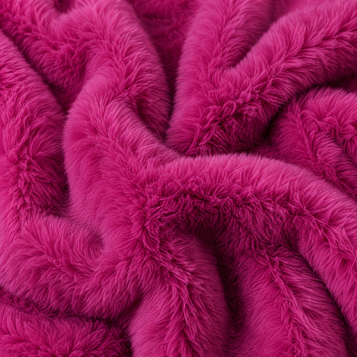 close up of hot pink fur detail