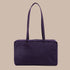 A dark purple rectangle shoulder bag.