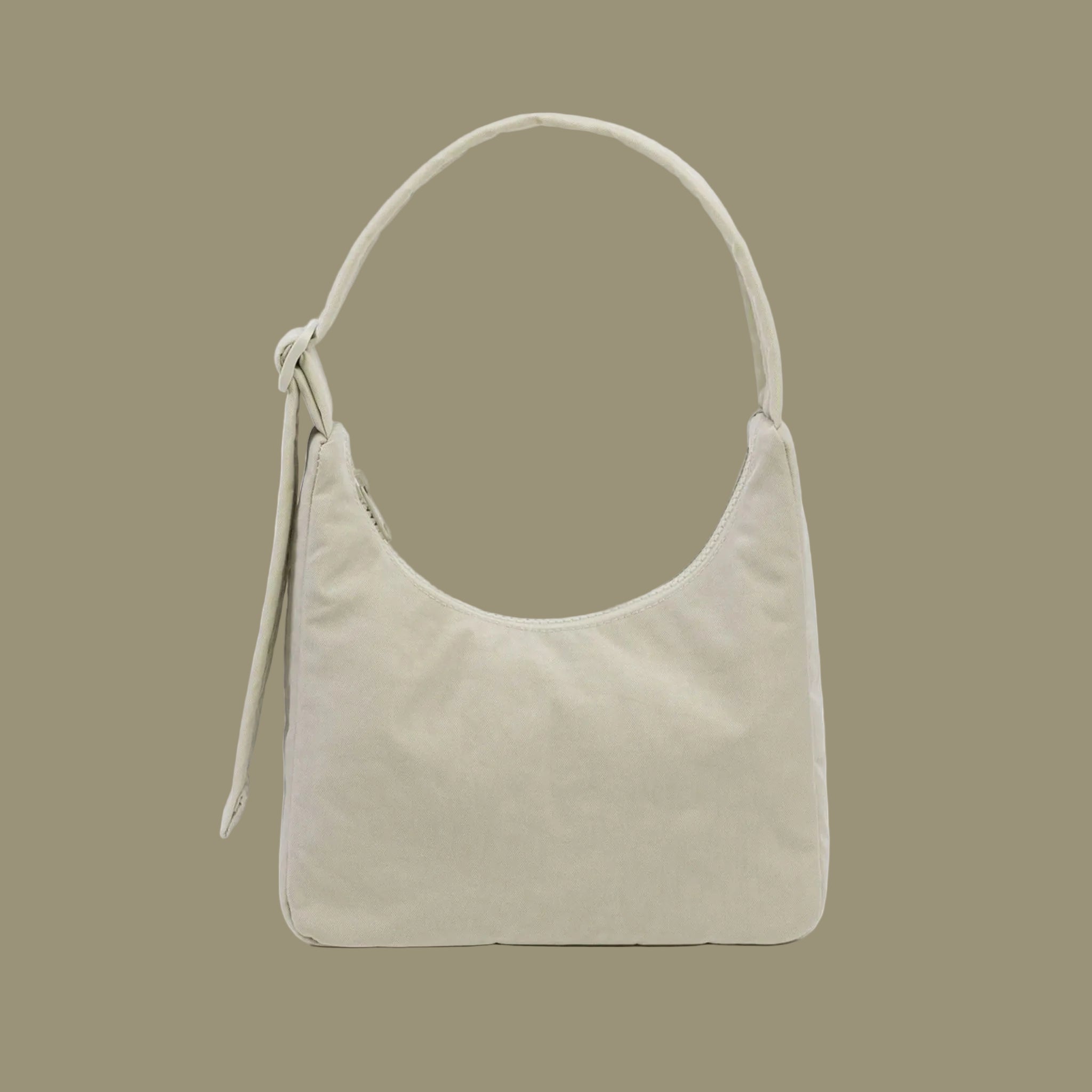 A super pale green mini shoulder bag. 