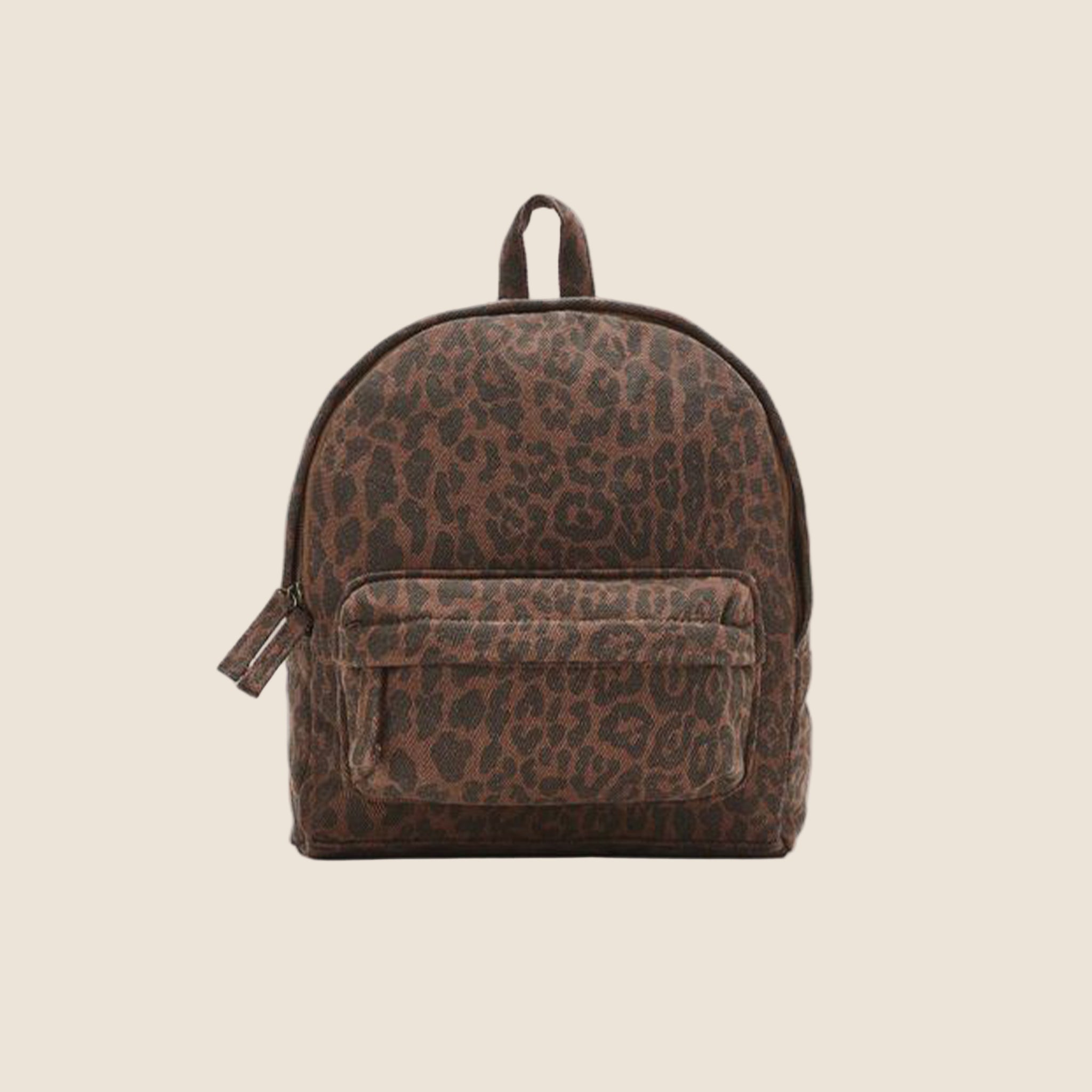 asos leather backpack with front zips Mini Backpack