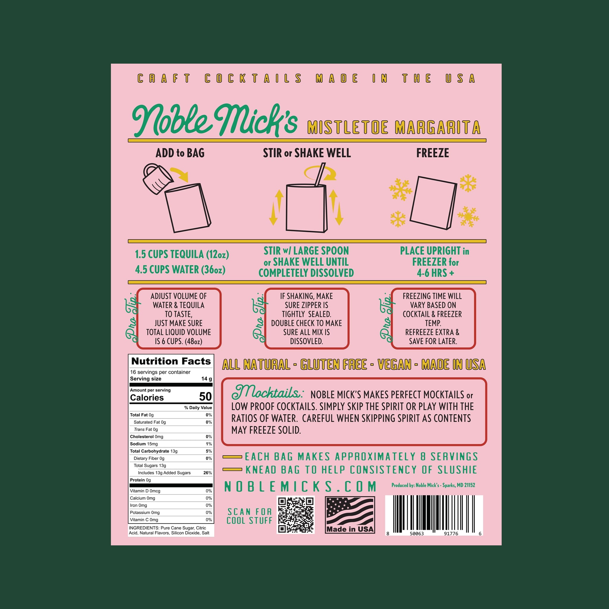 "Mistletoe Margarita Frozen Cocktails".