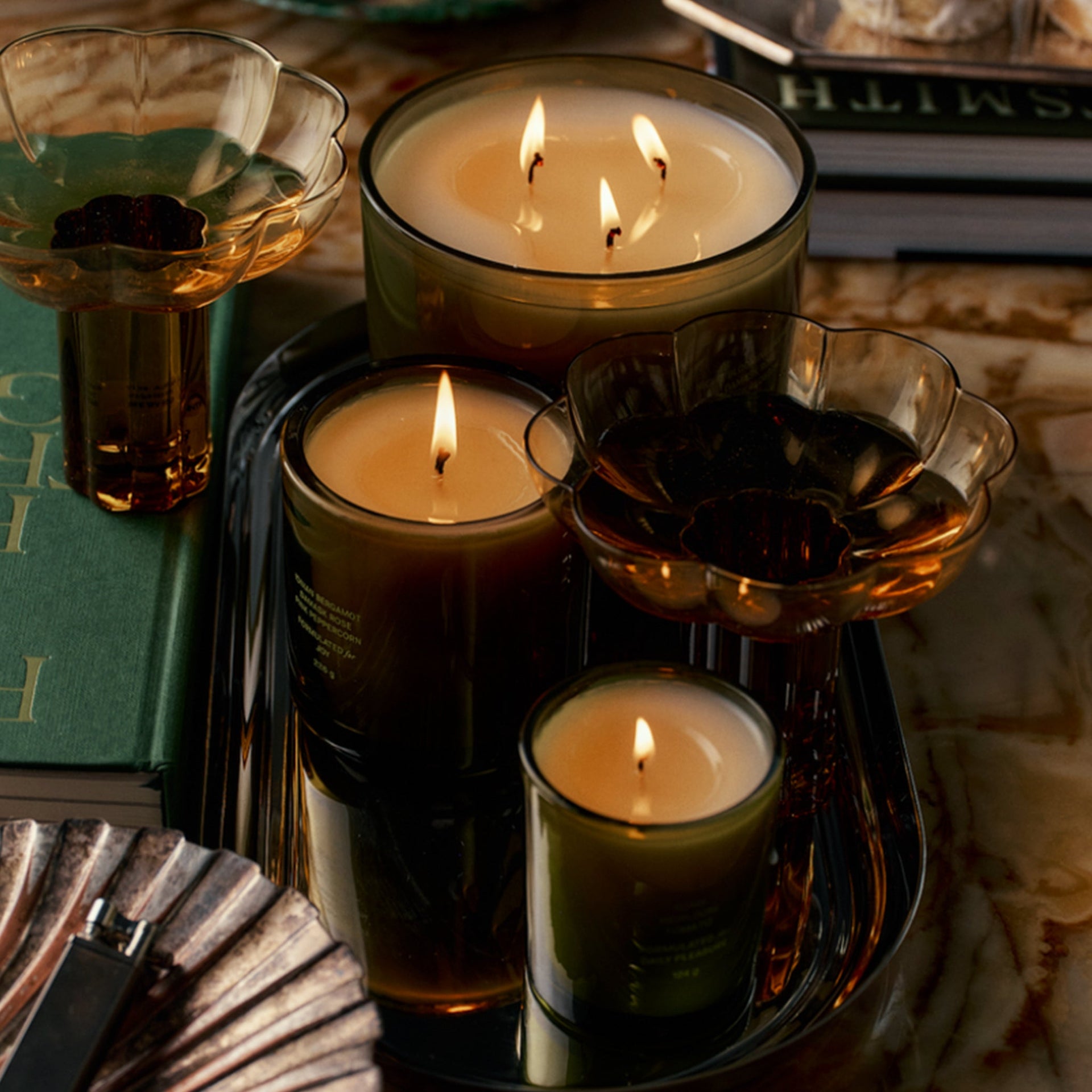 NIGHT BLOOMING JASMINE & DAMASK ROSE CANDLE BY FLAMINGO ESTATE main image 0