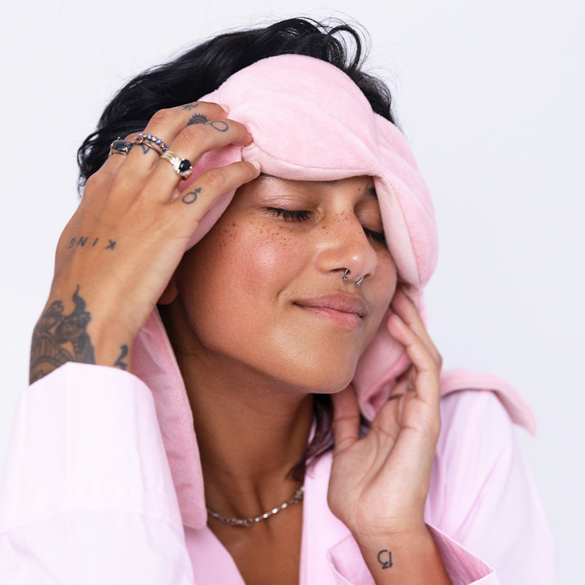"nodpod The Weighted Blanket For Your Eyes Gentle Pressure. Better Sleep". 