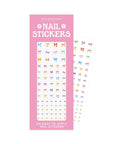 A pack of bow nail stickers in an assortment of colors. 