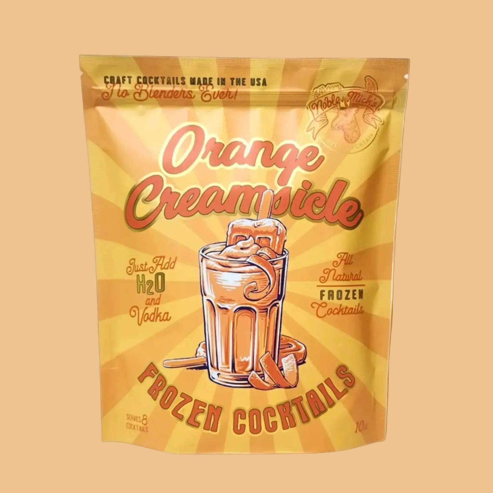 Orange Creamsicle Frozen Cocktails. 