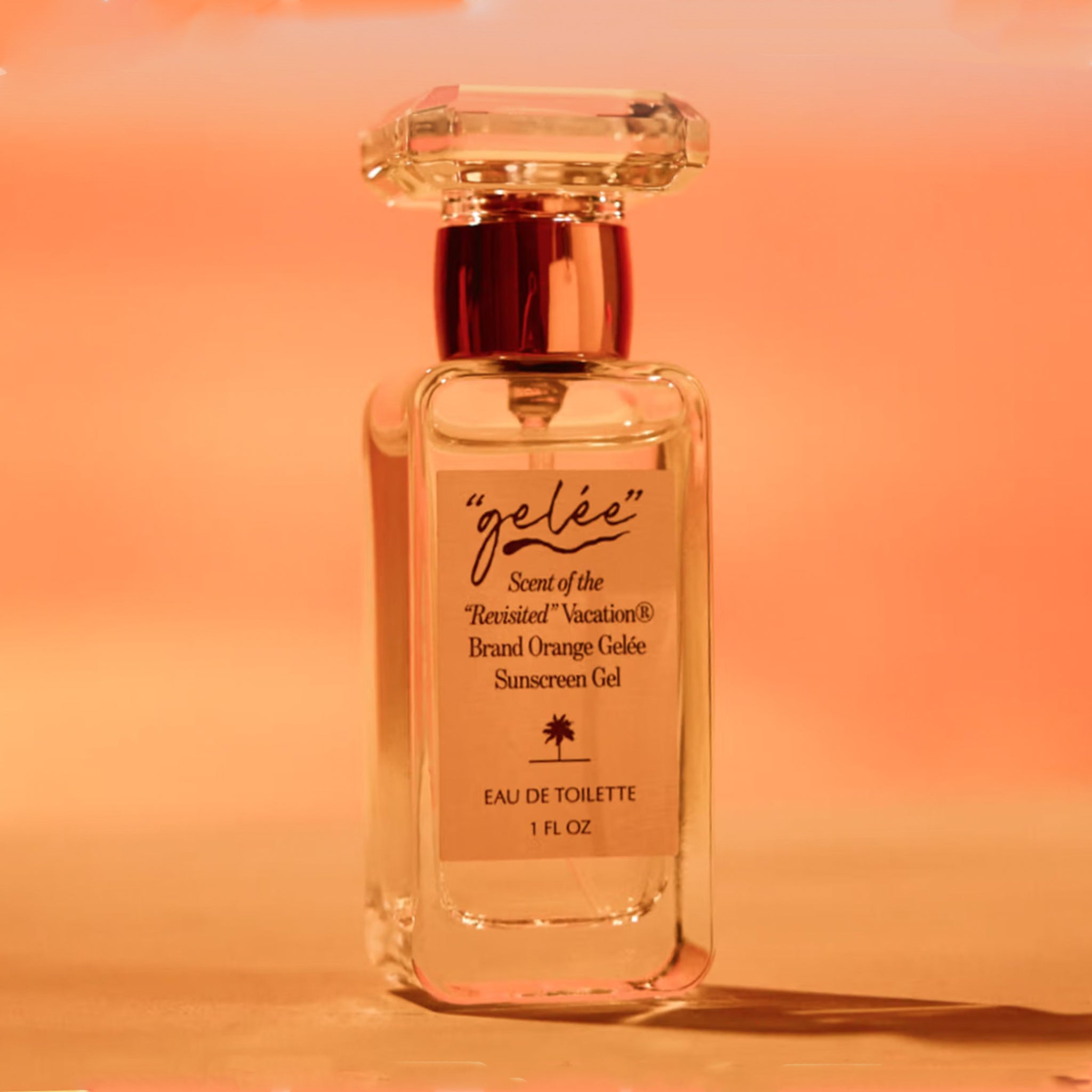 "gelee scent of the revisited vacation brand orange gelee sunscreen gel. 