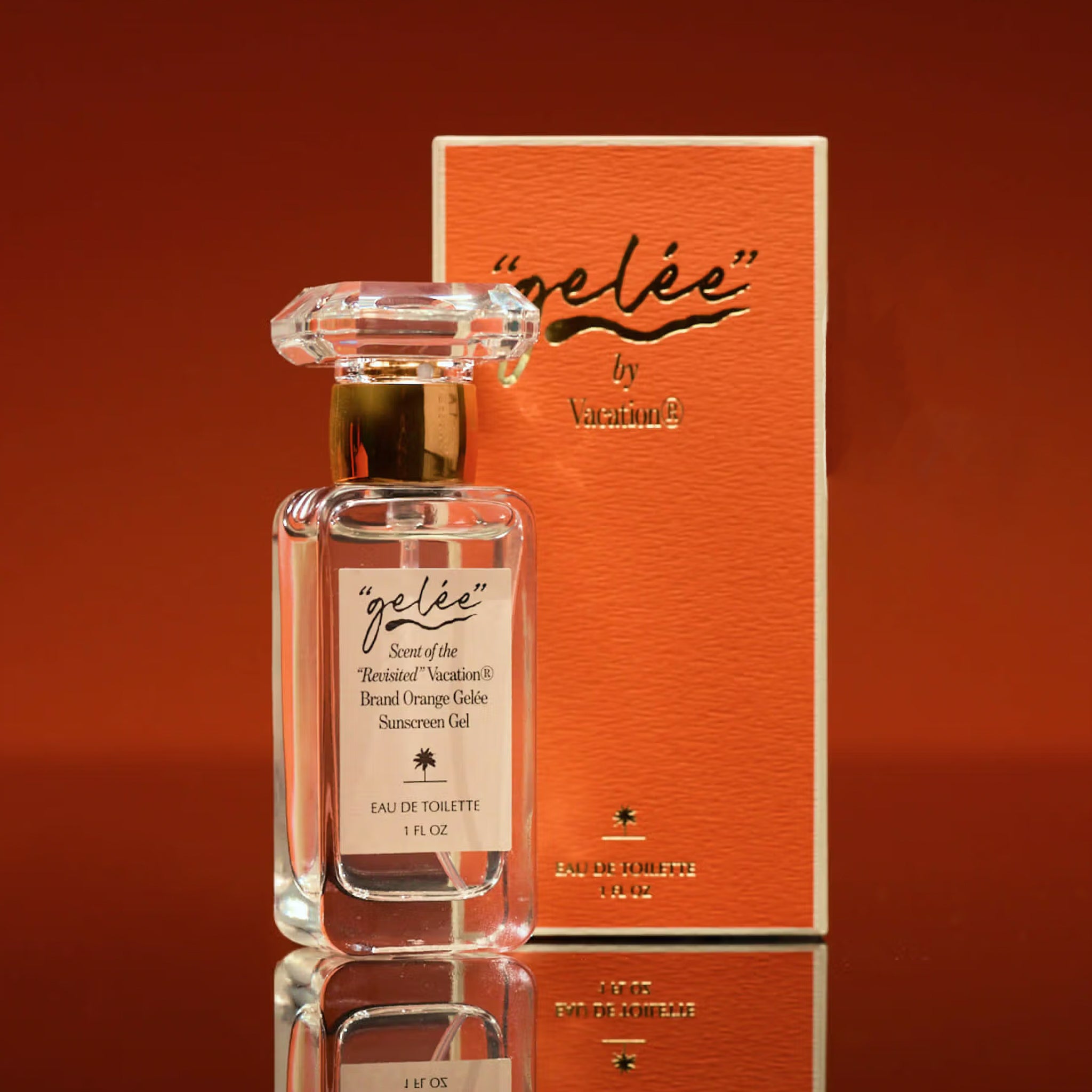 "gelee scent of the revisited vacation brand orange gelee sunscreen gel. 