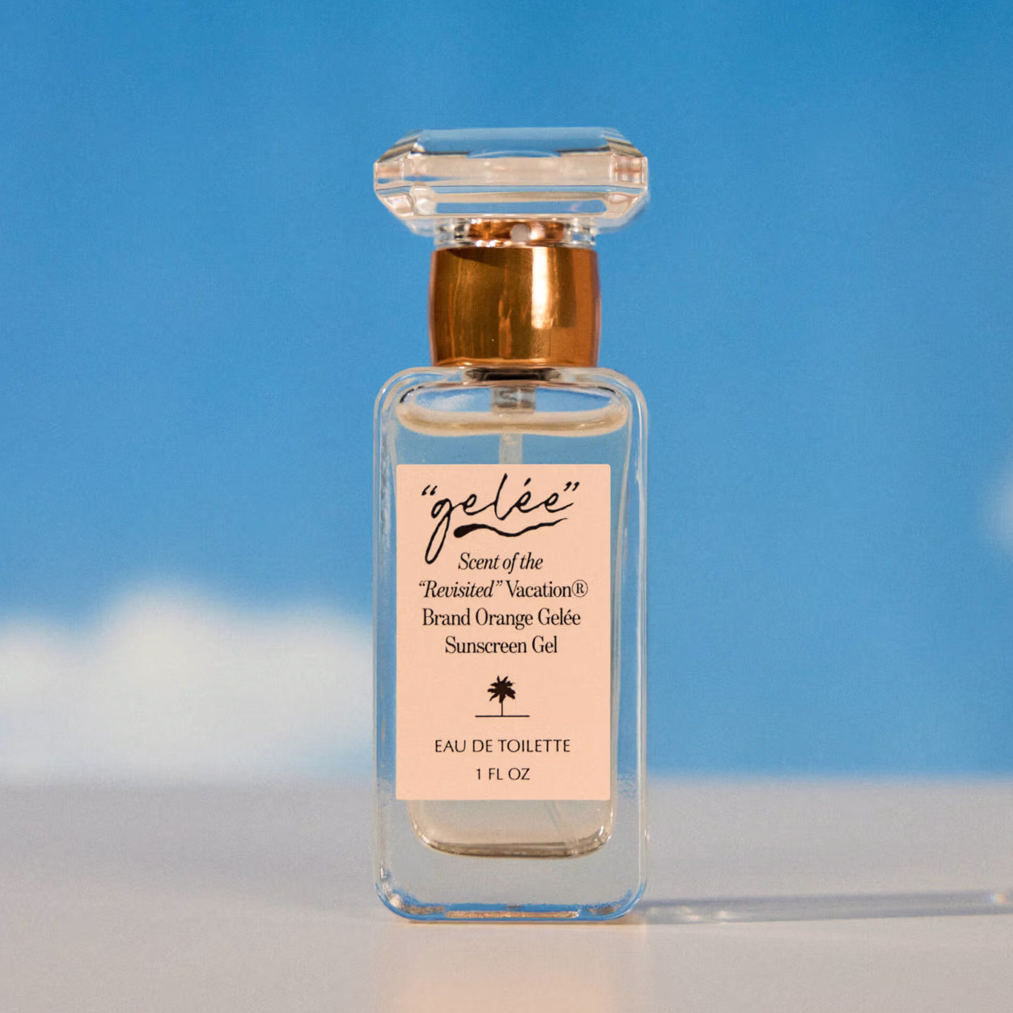 "gelee scent of the revisited vacation brand orange gelee sunscreen gel. 