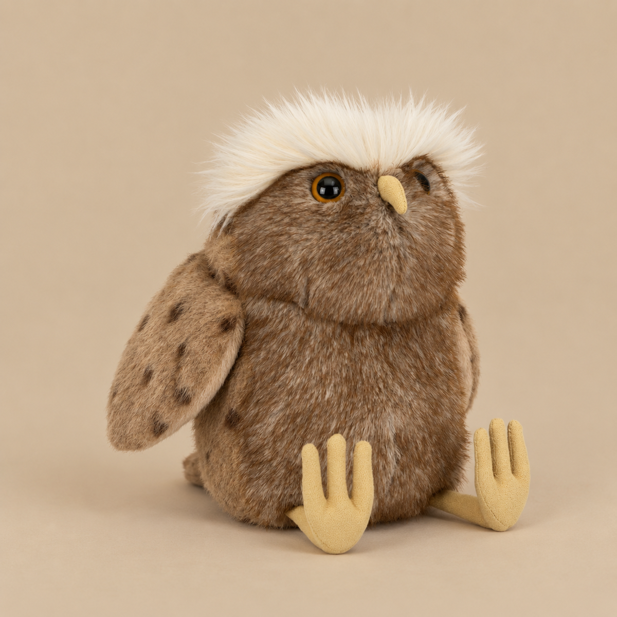 an owl plush toy. 