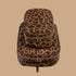 A brown and black leopard print packing cube set. 