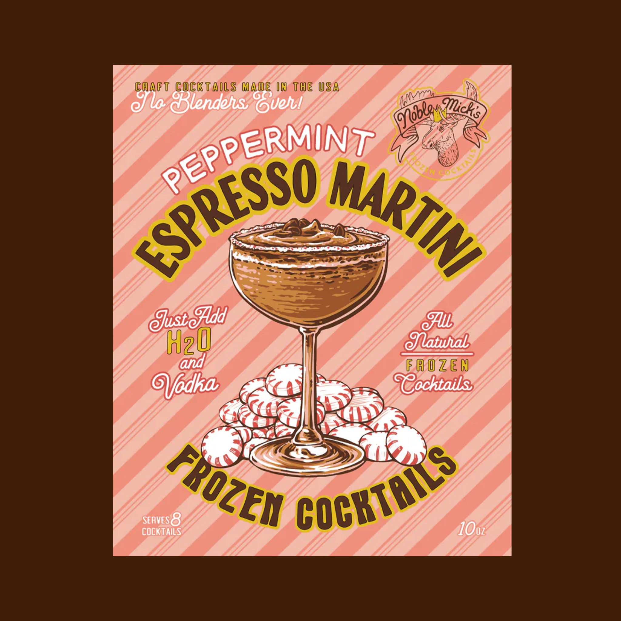 "Peppermint Espresso Martini Frozen Cocktails".