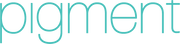 pigment logo in turquoise