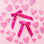 A pink set of hair bows. 