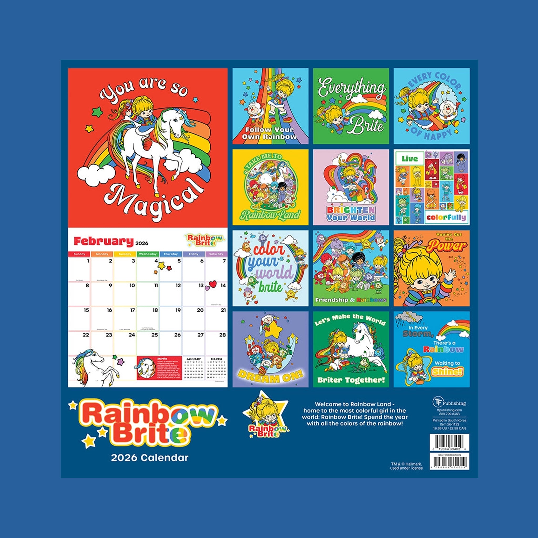 "Rainbow Brite 2026 Calendar You've Got the Power". 