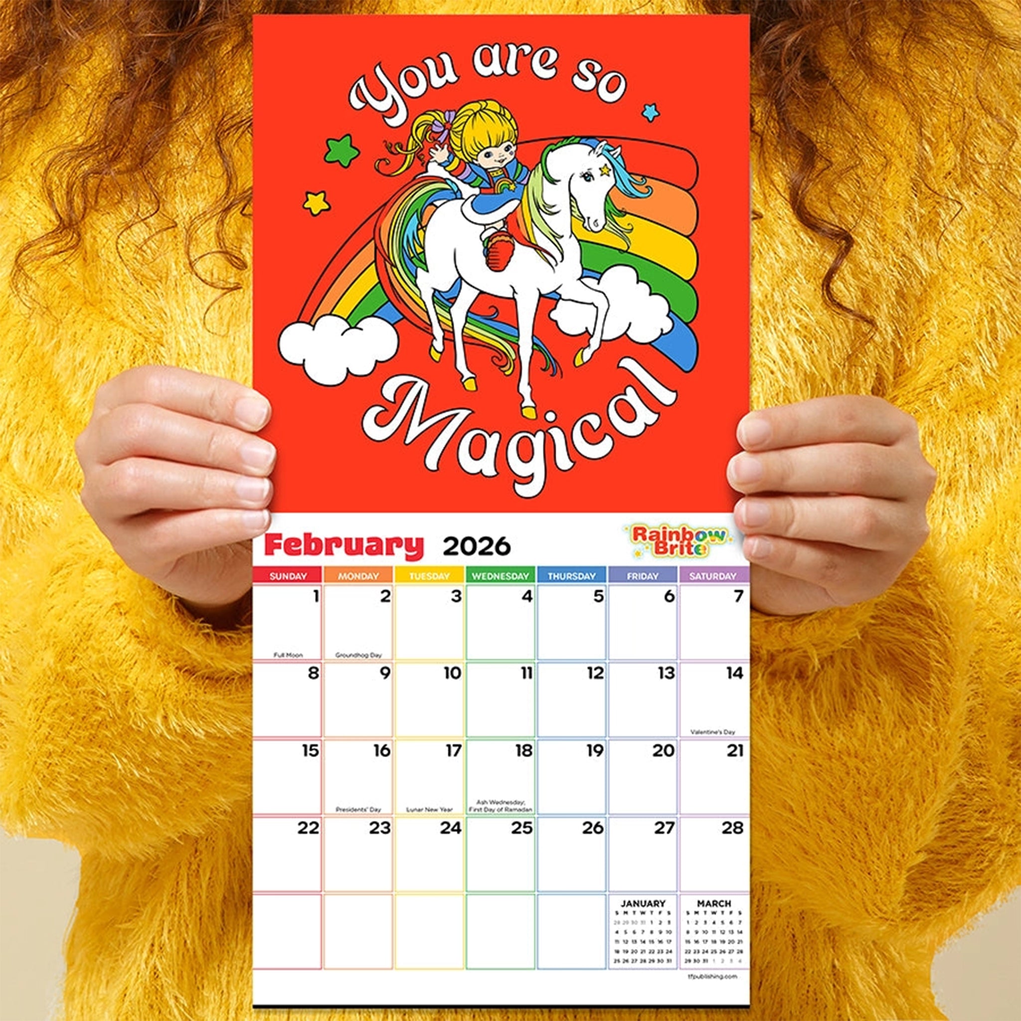 "Rainbow Brite 2026 Calendar Follow Your Own Rainbow". 