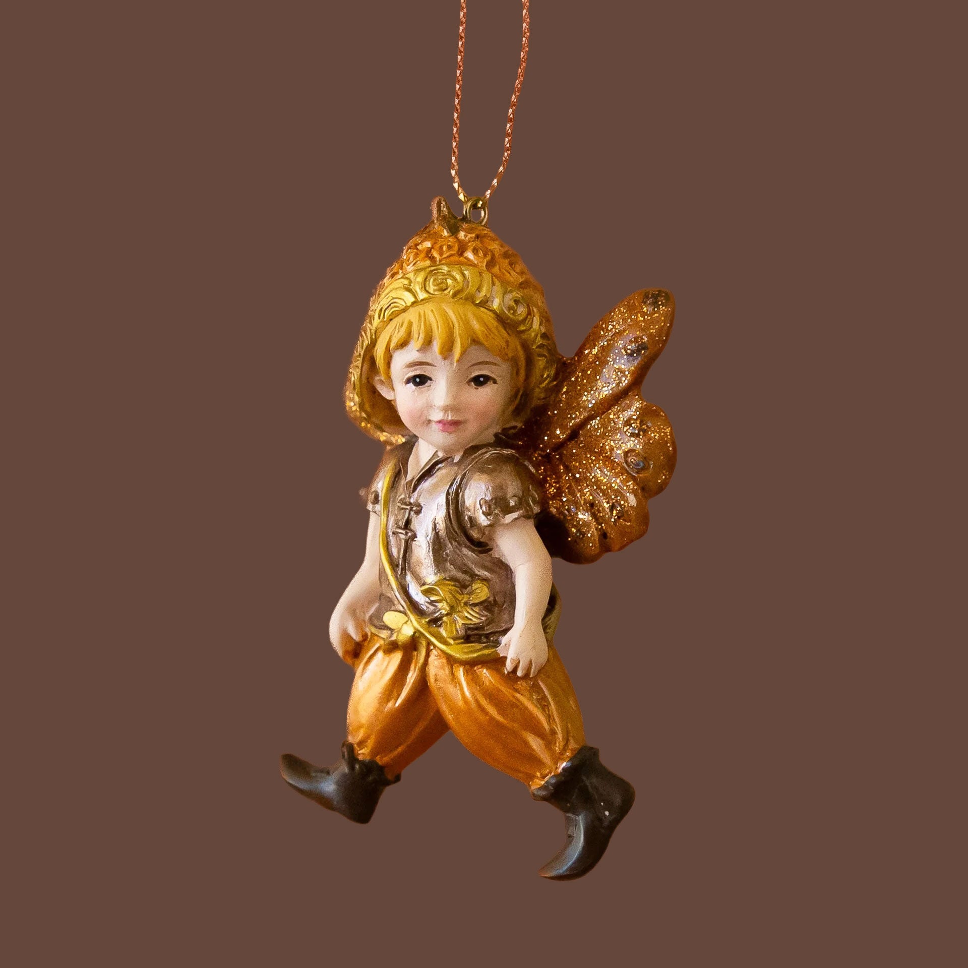 A woodland fairy shaped ornament. 