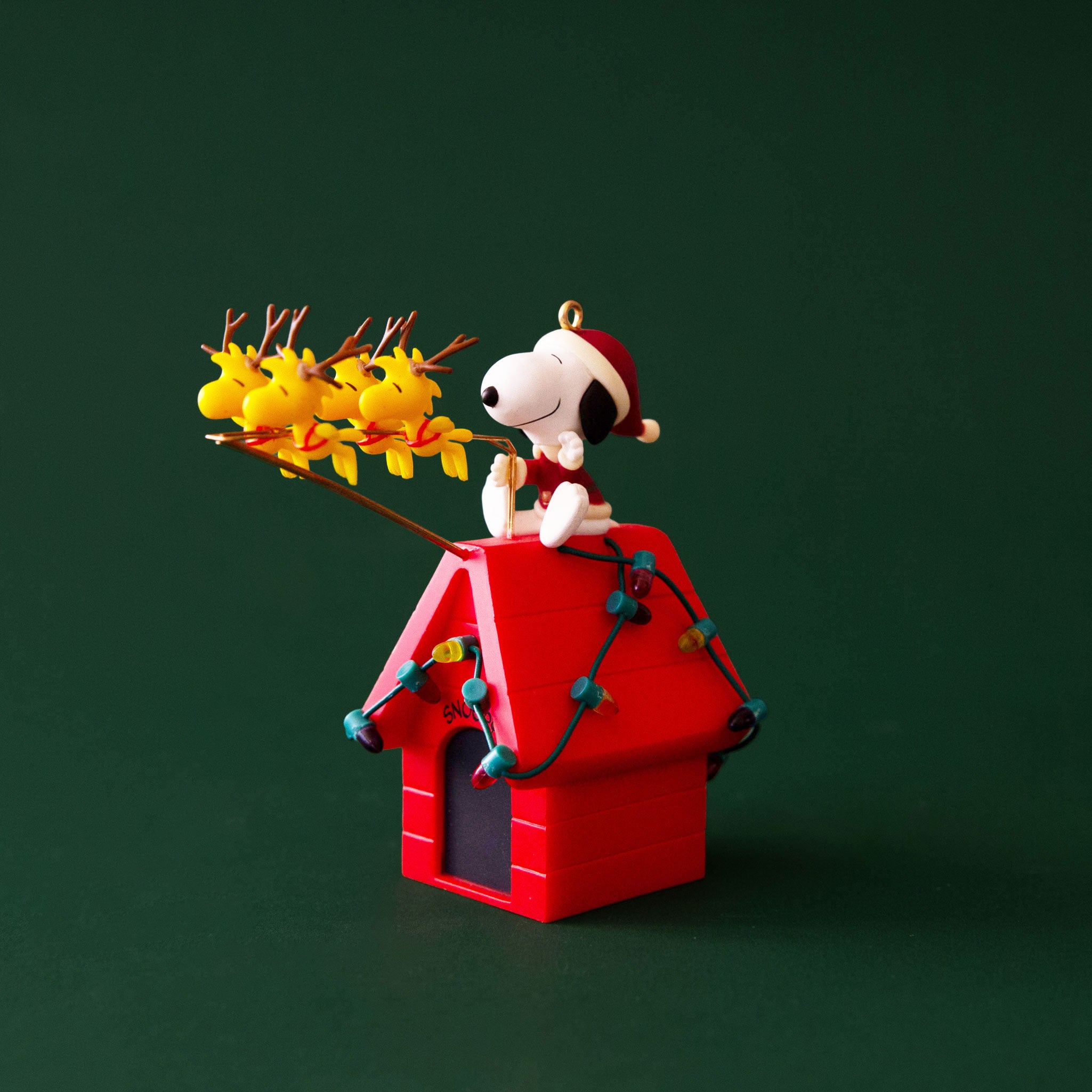 A vintage Snoopy ornament. 