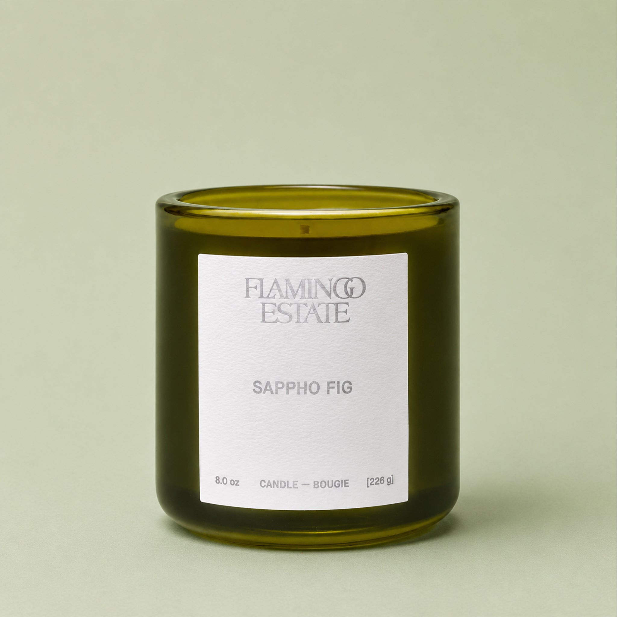 "flamingo estate sappho fig" candle. 