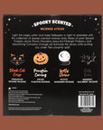 A gift set of four packs of halloween themed incense. 