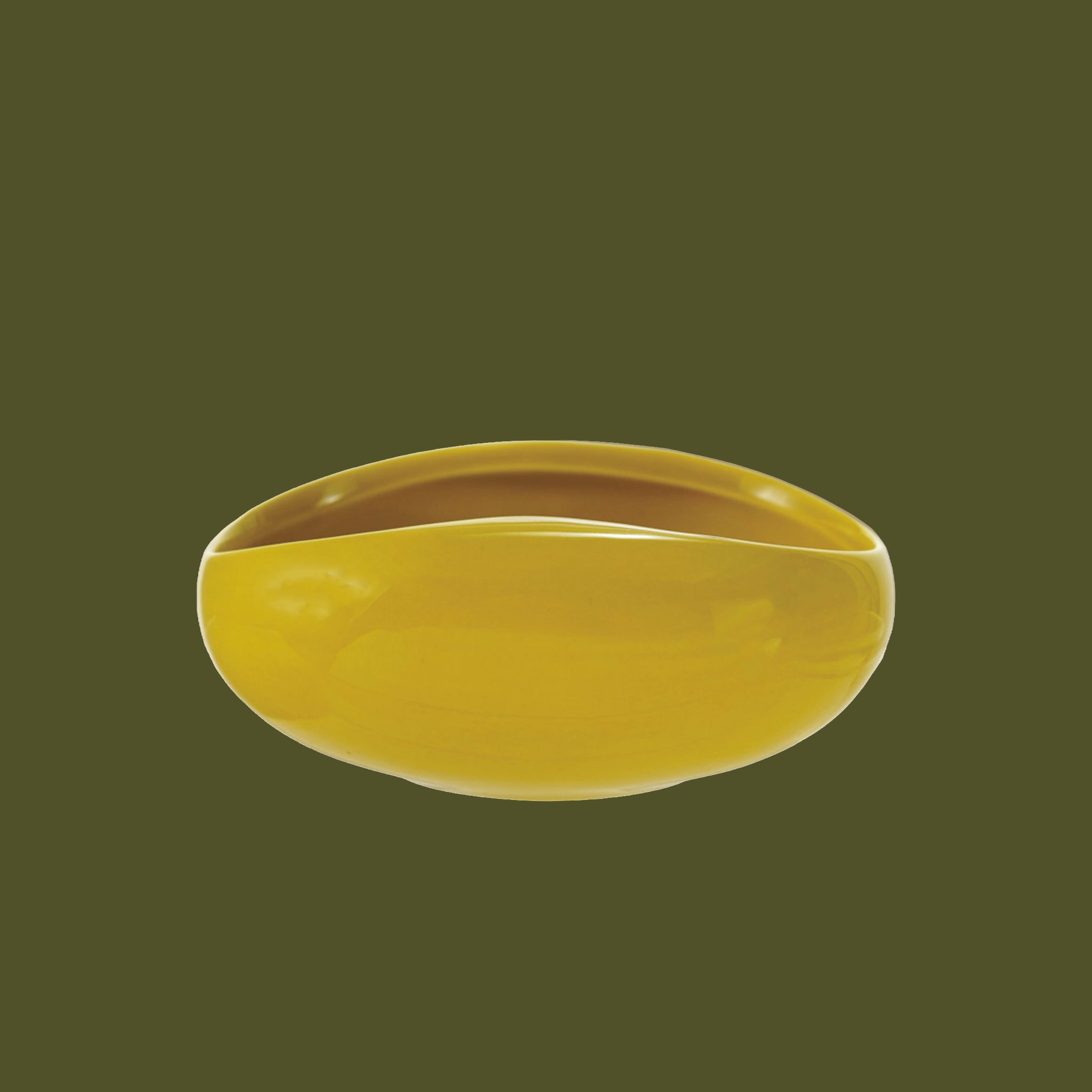 A chartreuse bowl. 