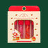 A set of four lip oils in a strawberry shortcake themed package. "Strawberry Orchid Lip Oils". 
