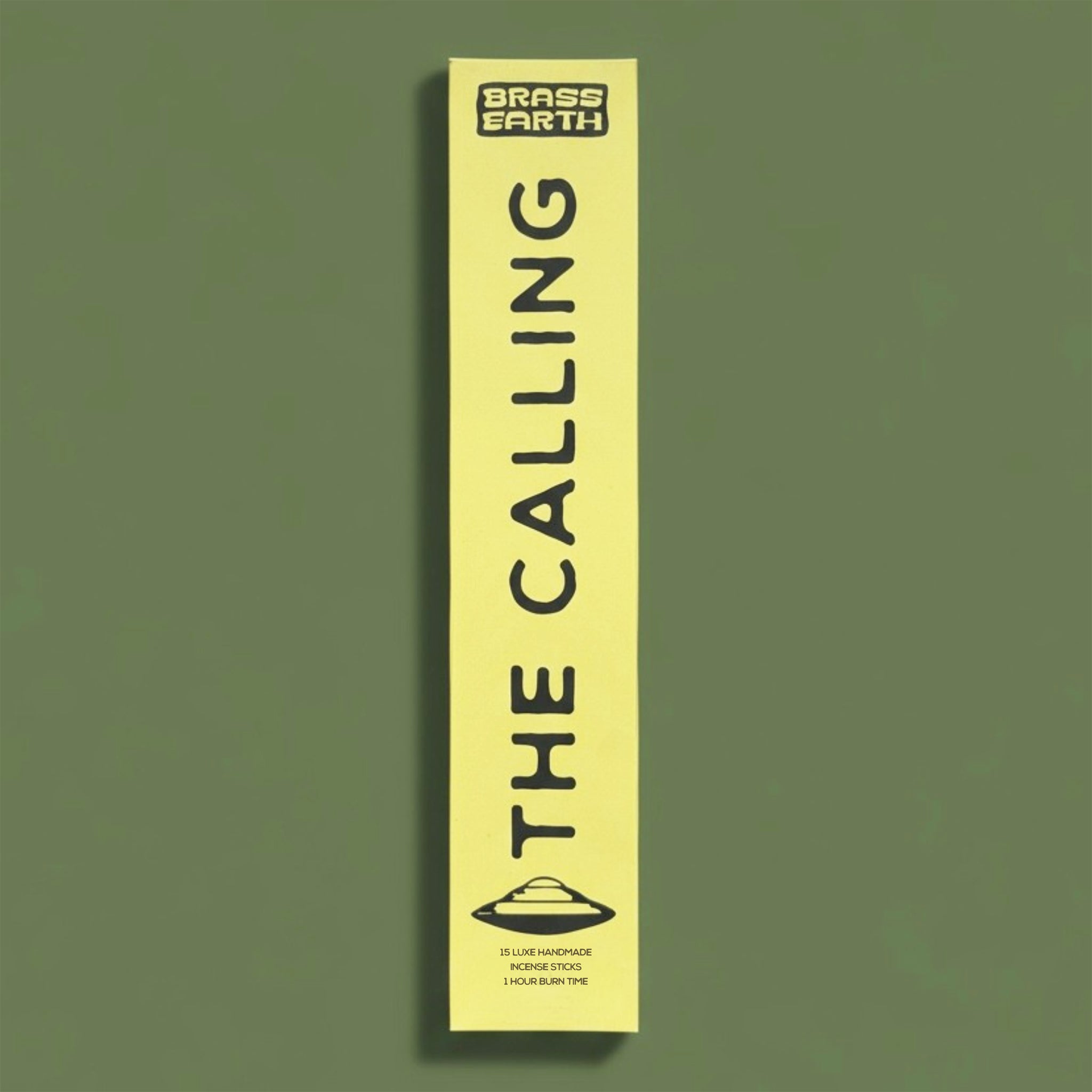 Product packaging with 'The Calling' text on a green background