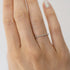 A thin silver twist stacking ring. 