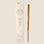 A cream colored pack of incense sticks with text that reads, 'Herb & Earth Vanilla Bamboo Incense'. 