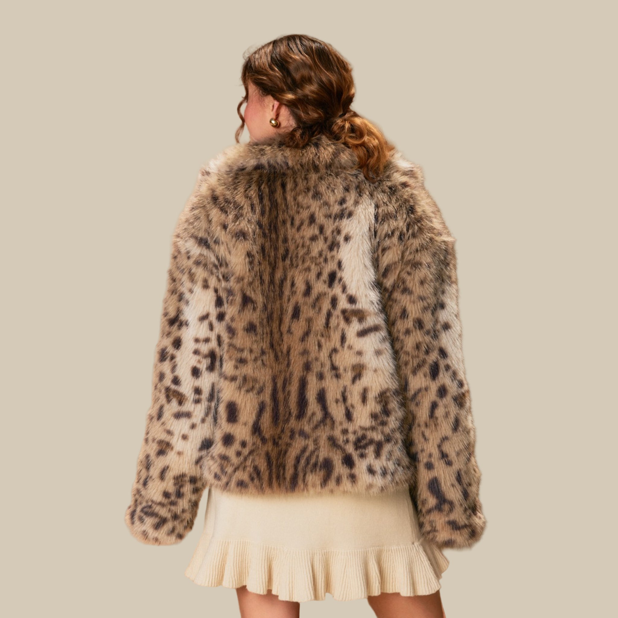 Wanderroot Faux Fur Jacket | Taupe Brown