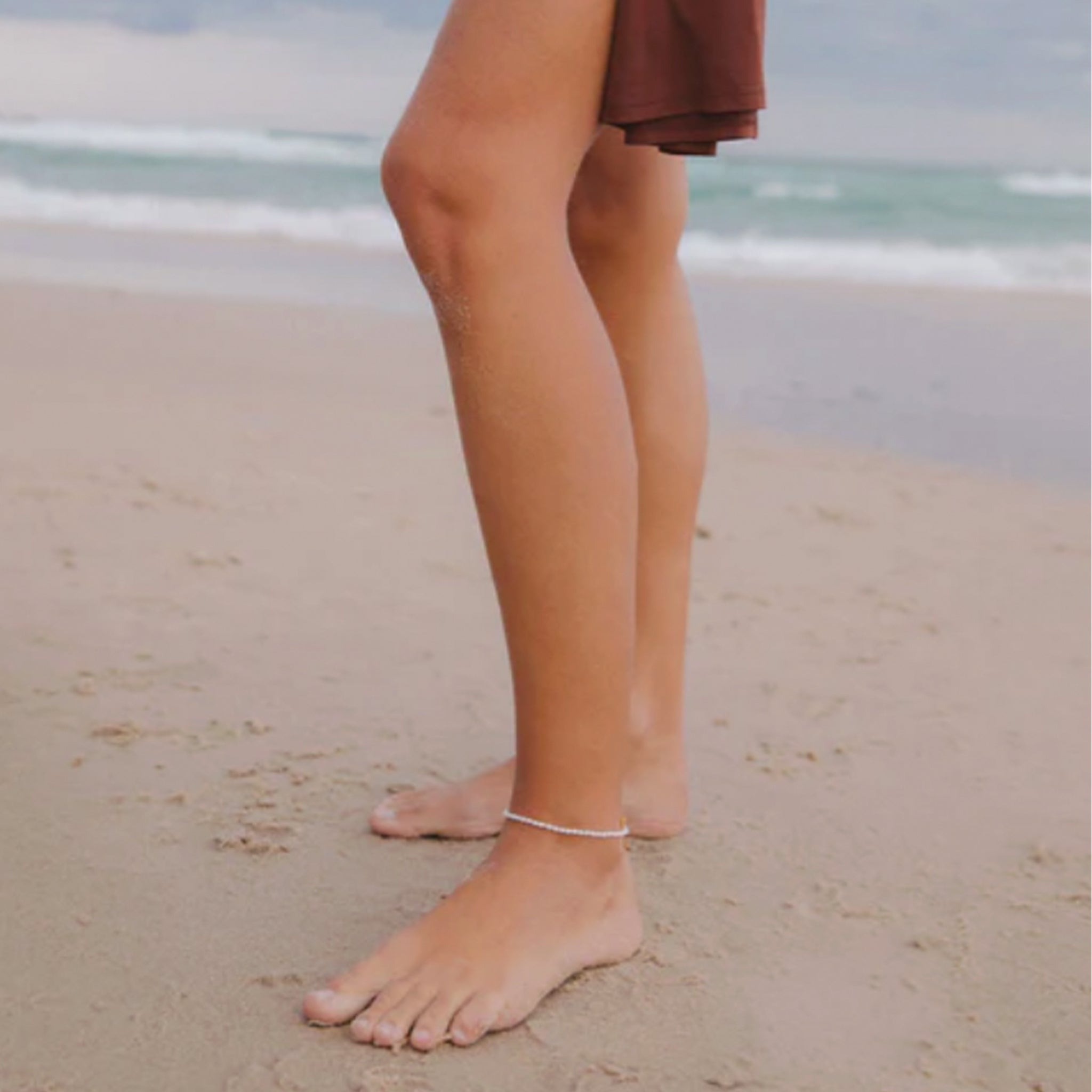 A small pearl anklet.  