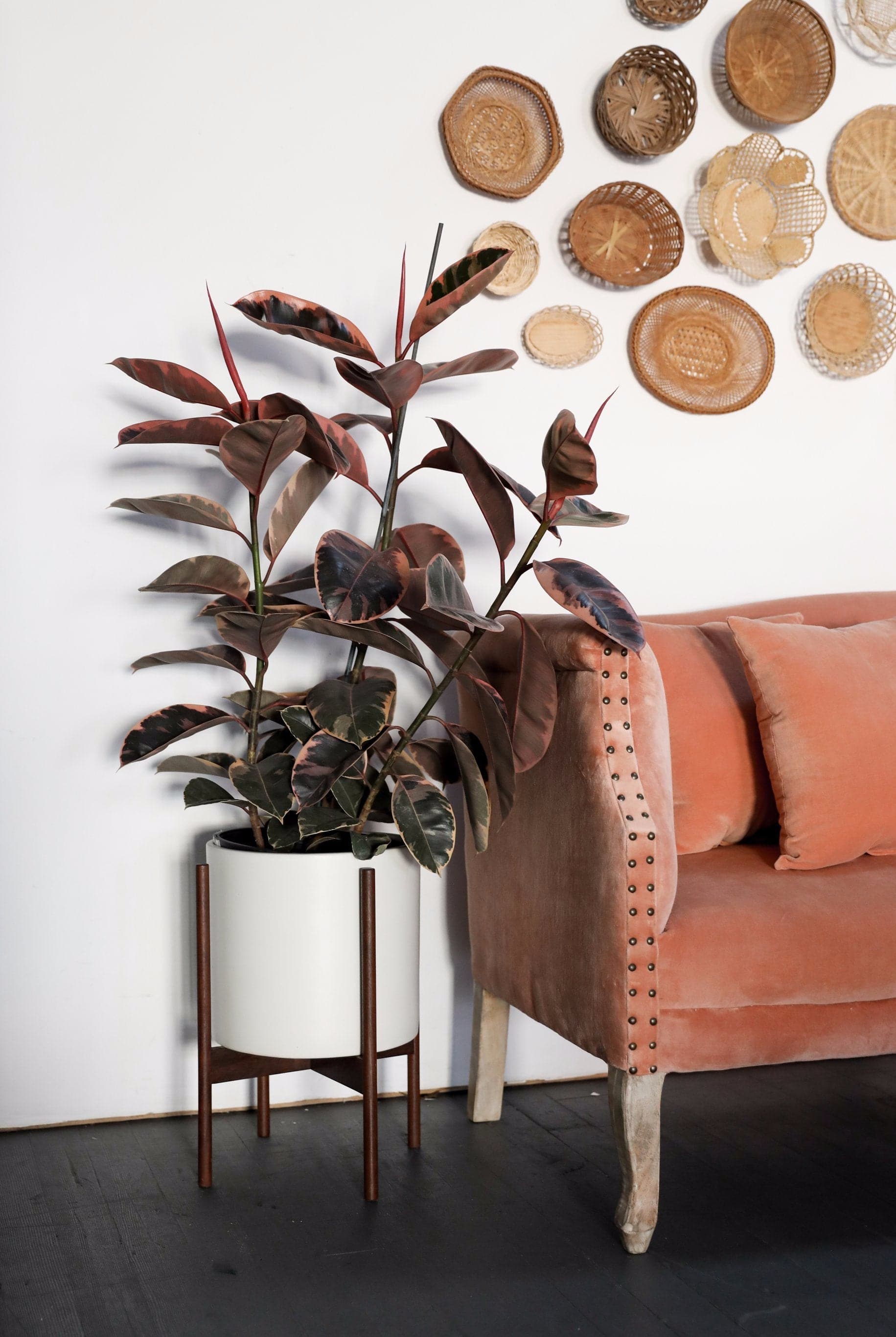 indoor planter pot with stand Ceramic Planter with Stand