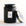 On a white background is a decorative black glass jarred candle with a white rectangle label with the candle name "Moso Bamboo" on it. 