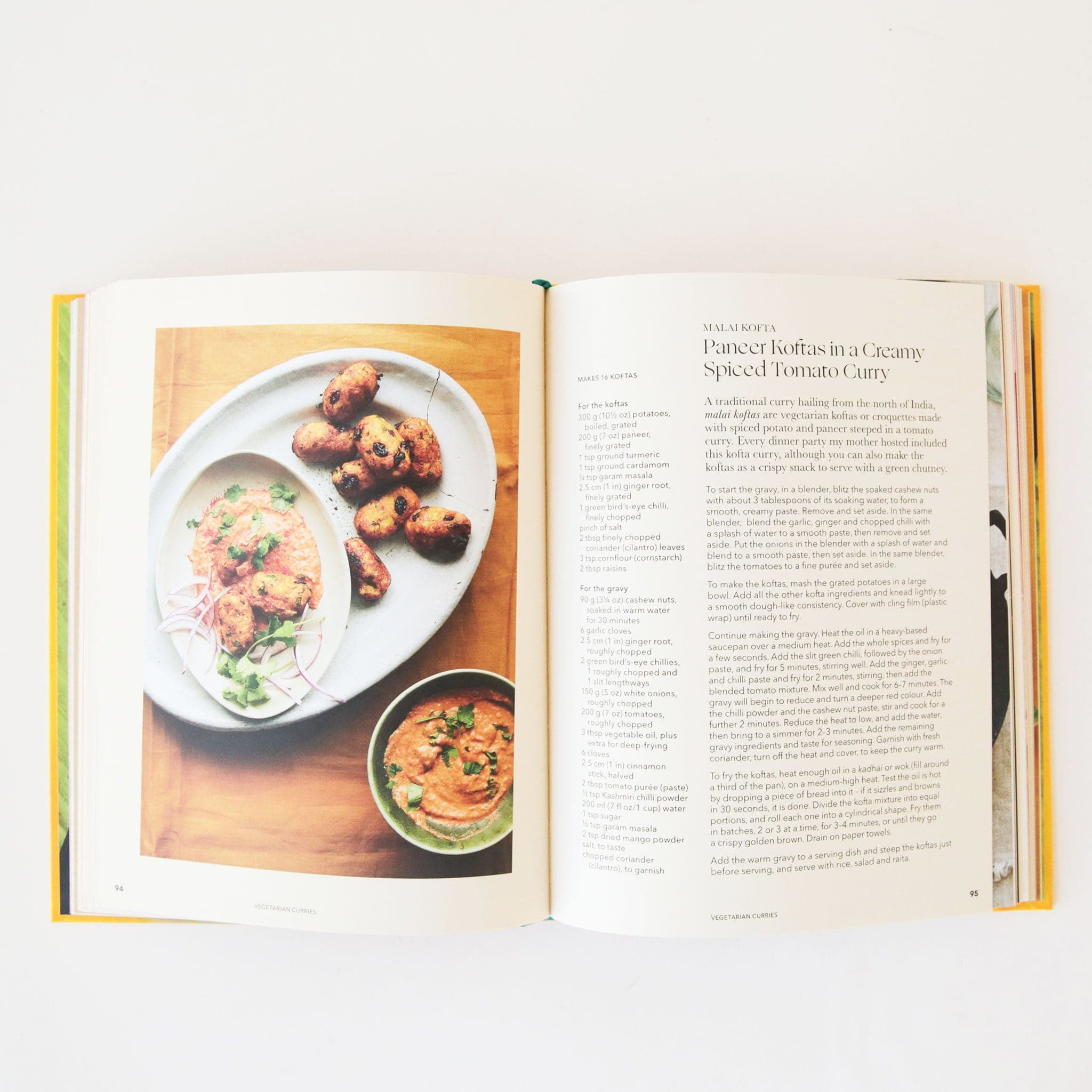 A peek of the inside of the book that features beautiful photography along with detailed step by step directions and recipes. 