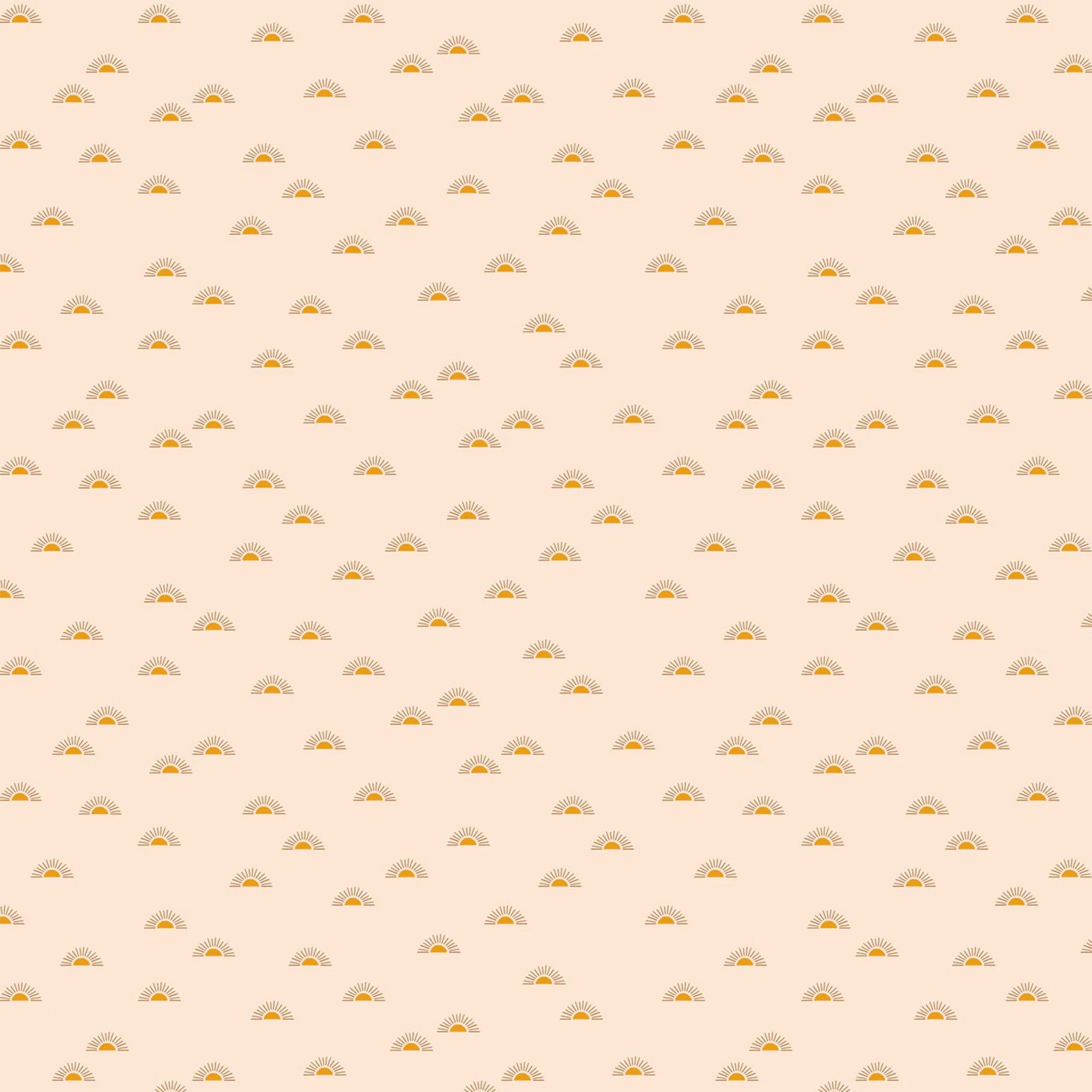 Layout of the sun filled pattern of the swaddle